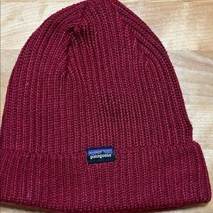Patagonia Burgundy Knit Beanie